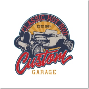 Classic Hot Rod Custom Garage 1984 Posters and Art